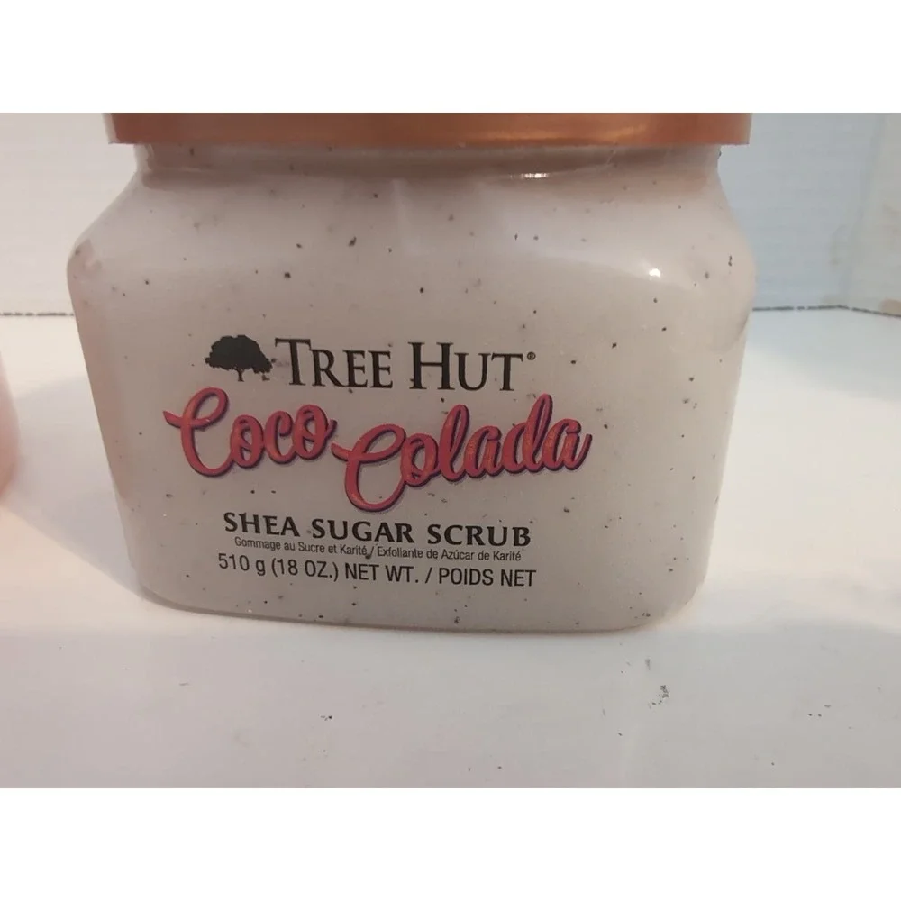 Tree‎ Hut CoCo Colada And Moroccan Rose Shea Sugar Scrub 18 oz Each NEW